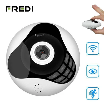 

FREDI 960P 1.3MP WiFi 360 Degree Fisheye Panoramic Security Surveillance Camera IR Night Vision CCTV motion detect IP Camera