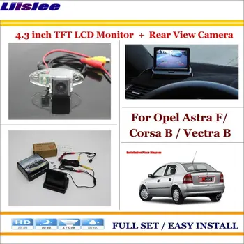 

For Opel Astra F/Corsa B/Vectra B Car 4.3" LCD Screen Monitor NTSC PAL & Car Parking Camera 2 in 1 Parking Rearview System