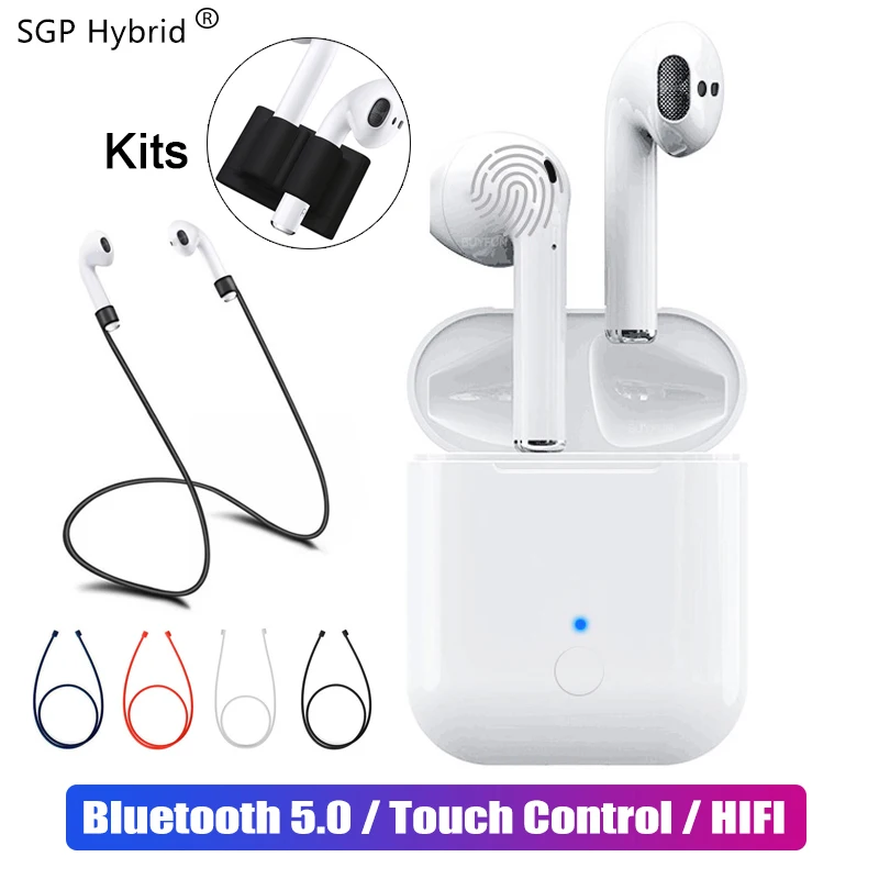 

Air Pods Mini i19 TWS Touch Control Bluetooth 5.0 Earphone True Wireless Charging Case Earbuds Original Stereo Headset +2pcs Kit