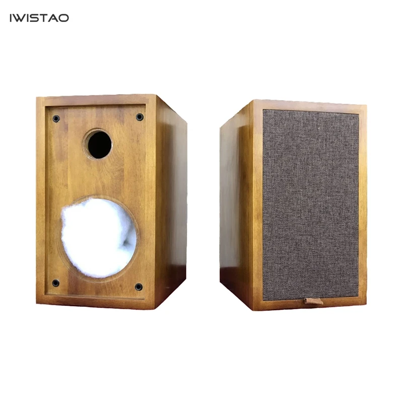 IWISTAO HIFI 5 дюймов 2 способ динамик пустой шкаф 1 пара готовой древесины дуба перевернутый для лампового усилителя