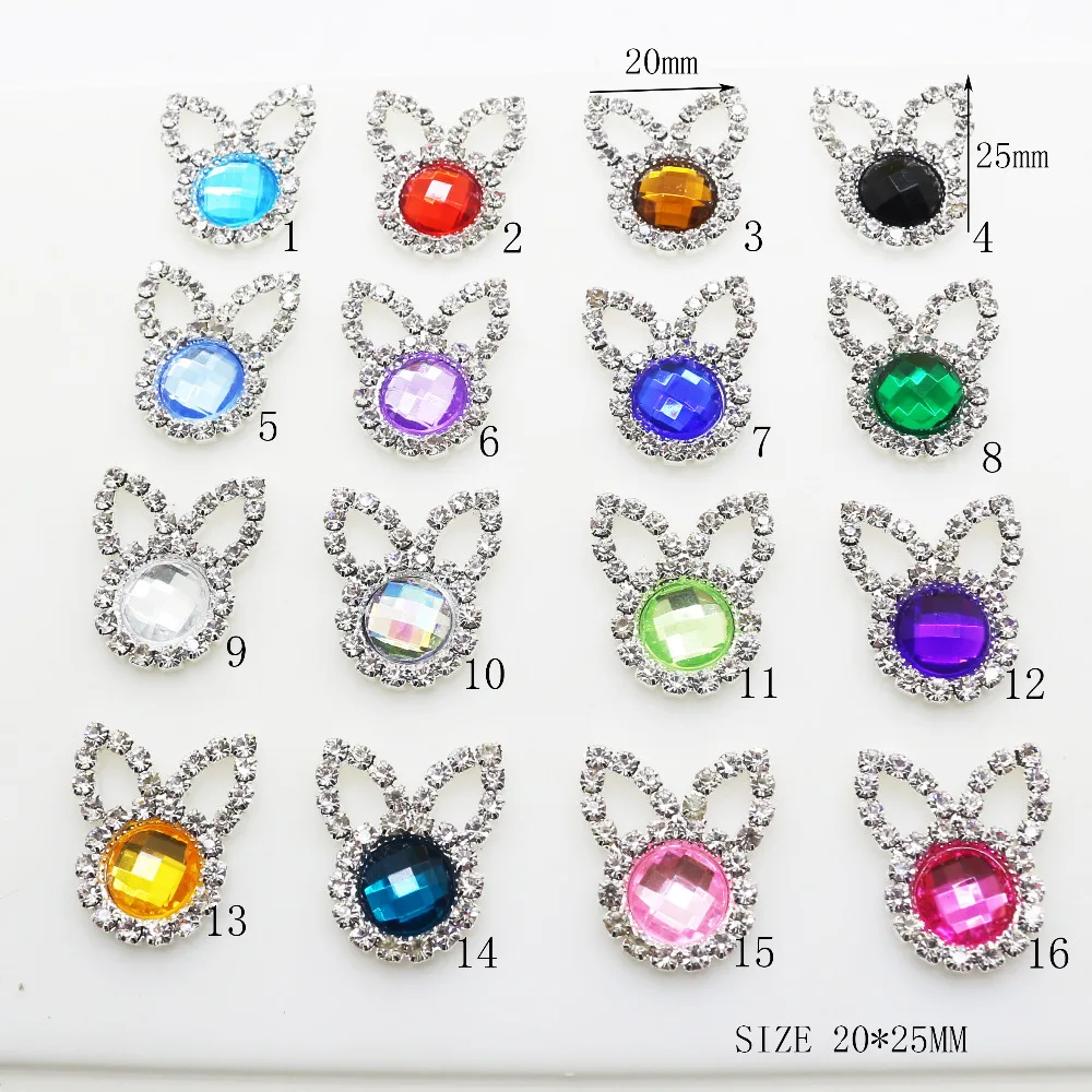 

ZMASEY Buttons 10pcs/lot 16 Color 20*25mm Diamond Buttons Sewing Artificial Crystal Craft for Wedding Flowers & Clothes Decor
