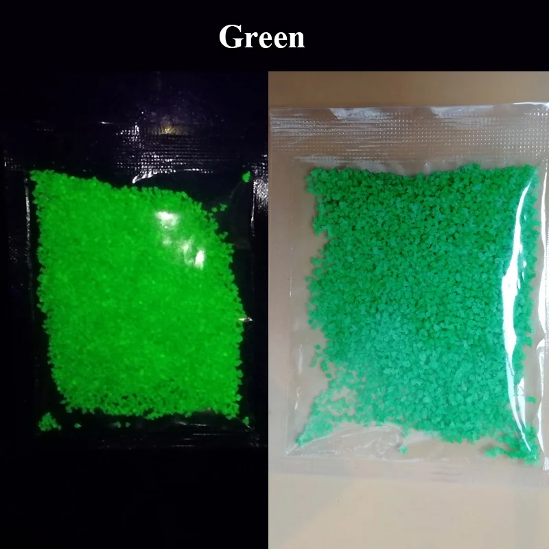 

1 Bag 10g Outdoor Colorful DIY Fluorescent Super luminous Particles Camping Glow Pigment Bright Glow Sand Glowing in the Dark