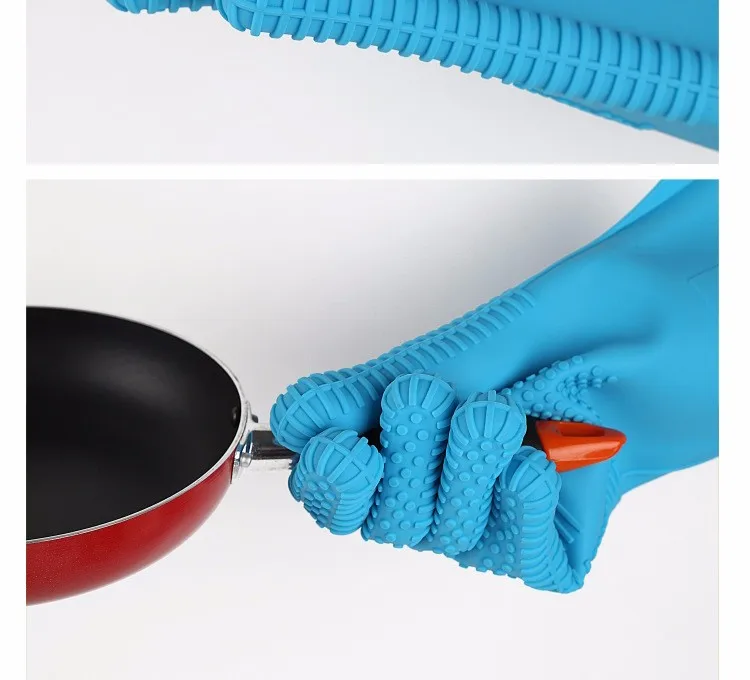 WALFOS Экстра длинные 1 шт. термостойкие силиконовые перчатки приготовление, Выпекание, барбекю Держатель для посуды для духовки рукавица кухня