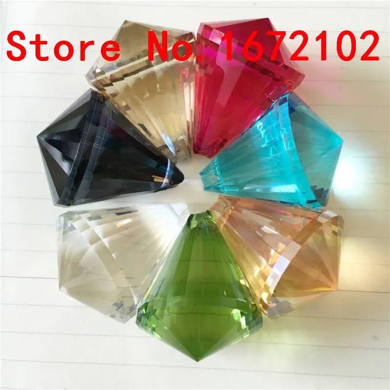 

Sparkling 30mm 200pcs Mix Color Crystal Prism Pendant Lighting Hanging Accessories Glass DIY Balls For Wedding Decoration