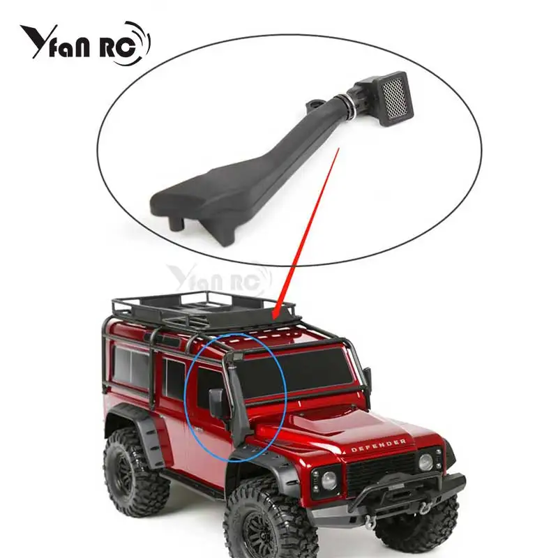 

Yfan 1/10 RC Crawler Model Car Rubber Safari Snorkel for Axial SCX10 D90 JK Jeep Wrangler Warding Throat Accessories RC Crawler