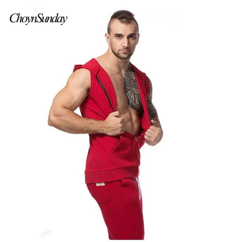 Хит, мужские хлопковые толстовки с капюшоном, одежда для фитнеса ...