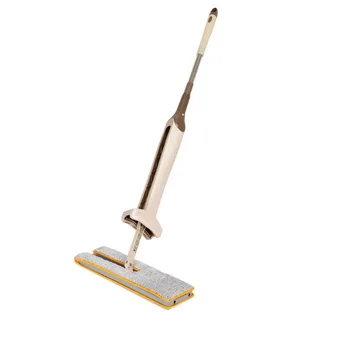 

Self-Wringing Double Sided Flat Mop Telescopic Comfortable Handle Mop Floor Cleaning Tool For Living Room Kitchen Drop
