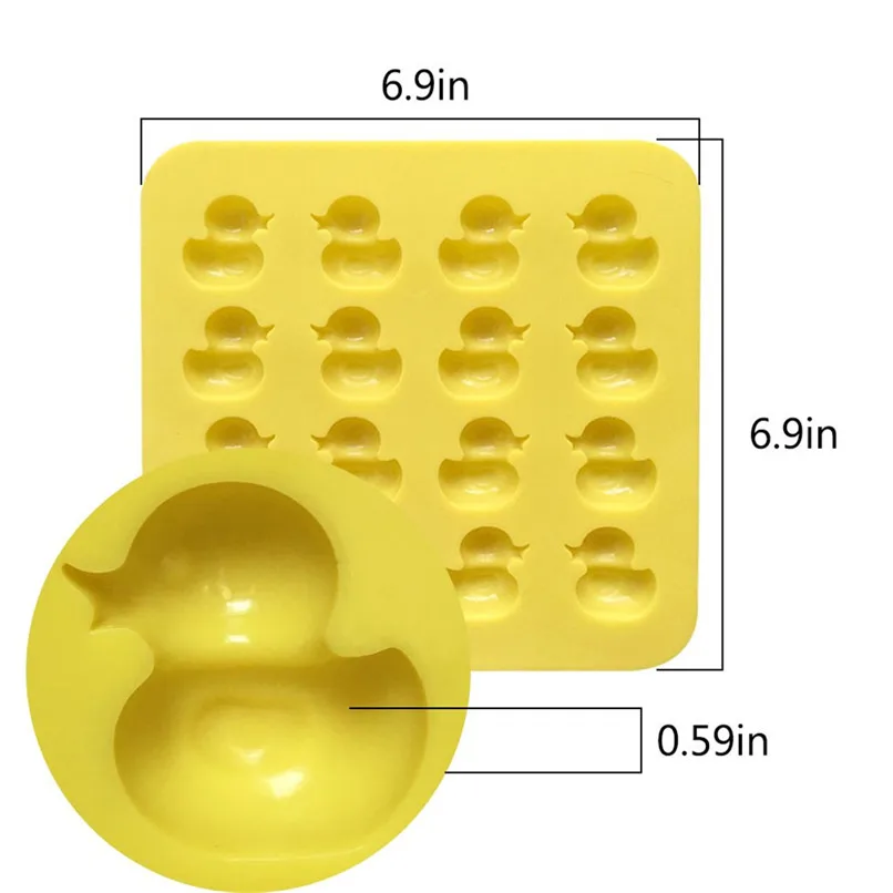 1 шт. силиконовая форма 16 маленькая утка шоколадная форма для выпечки торта украшения торта инструменты moule силиконовая форма gateau silikon#5J10