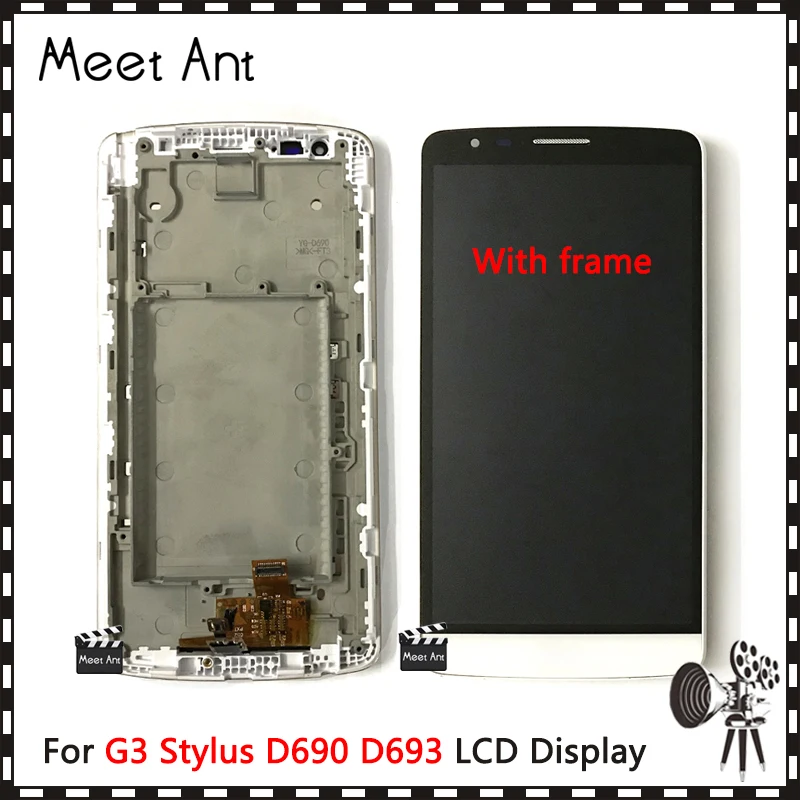 DHL 10 шт./лот высокое качество 5 ''для LG G3 Stylus D690 D693 ЖК-дисплей экран с кодирующий