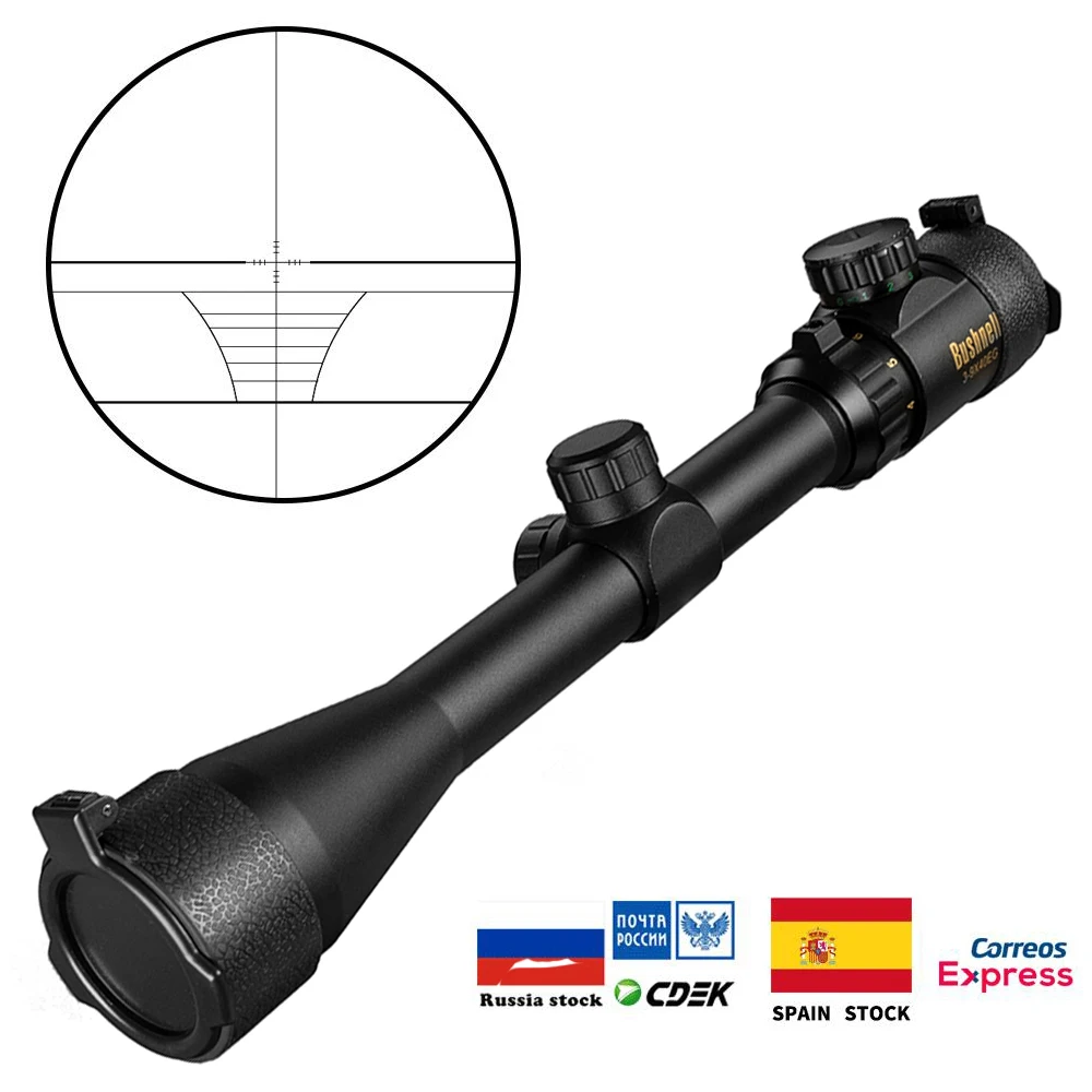 

Tactical Gold 3-9x40 EG Riflescope Adjustable Green Red Dot Hunting Scope Reticle Optical Rifle Scope For Sniper Airgun