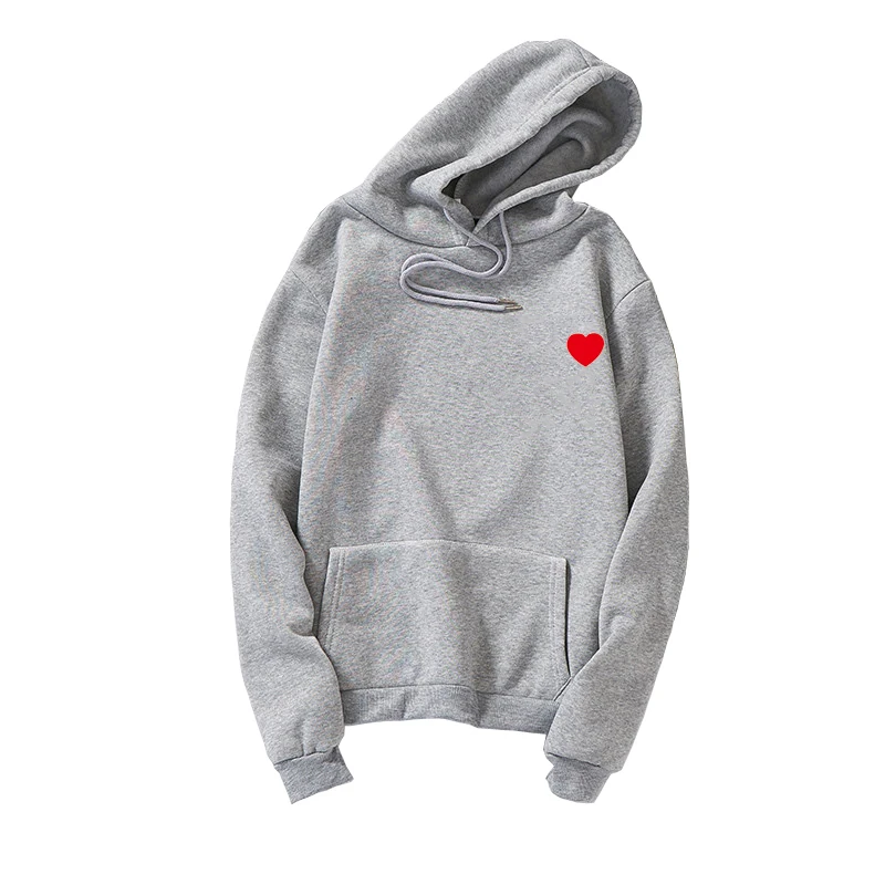 Hoodies Women Men Long Sleeve Heart Print Hooded Streetwear Casual Harajuku Fleece Loose Kawaii Unisex Sweatshirt Korean Clothes (2)