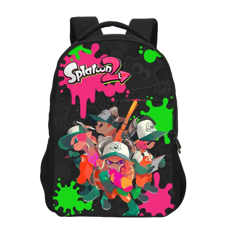 VEEVANV женские рюкзаки модные 3D принт Splatoon 2 детские Mochila для девочек студентов