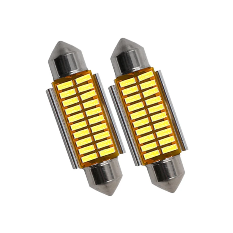 500 шт. гирлянда 28 мм/31 мм/36 мм/39 мм/41 мм 12SMD 4014 клиновидсветодиодный лампы C10W C5W