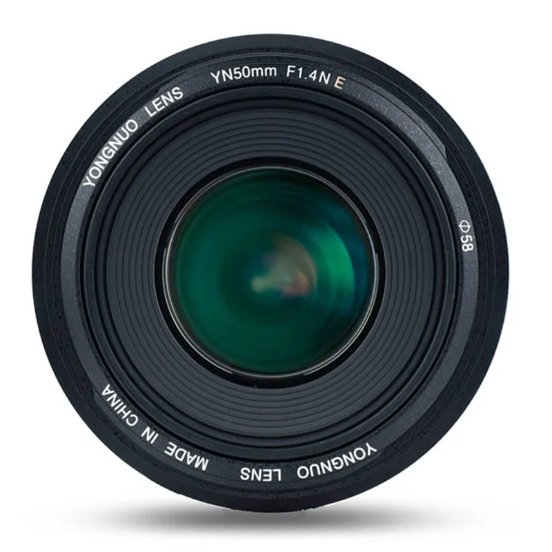 YONGNUO YN50mm F1.4N E яркая большая апертура AF Автофокус MF 50 мм стандартный основной объектив Live View фокусировка для Nikon DSLR камеры