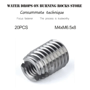 

304 stainless steel 302 M4 self-tapping sleeve, self-tapping screw sheath, threaded sheath bushing, slotted thread protector