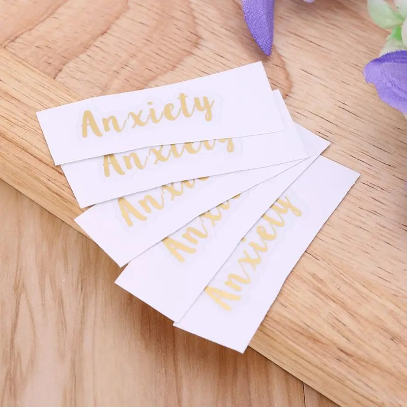 

5Pcs Golden Essential Oil Bottles Adhesive Labels Body Stickers Decor Decal Tags For All Perfume Bottles Sticker Label