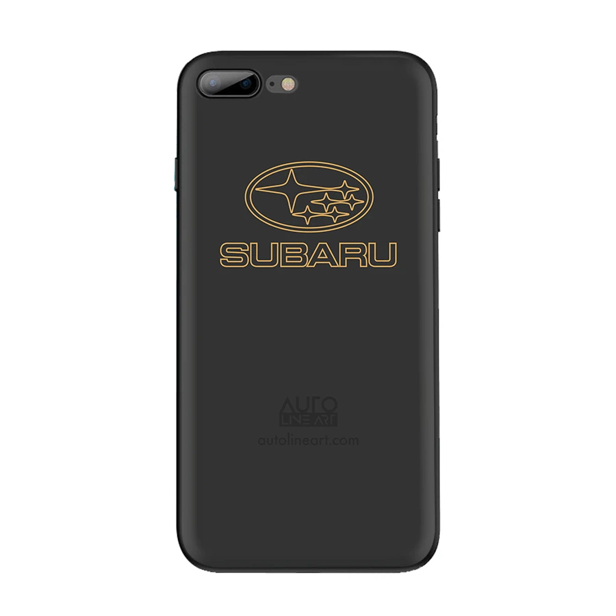 Мобильный Силиконовый чехол для телефона для Apple iPhone 5 5S SE 6 6s 8 7 Plus X XR XS максимальный чехол автомобильный Логотип Subaru корпус - Цвет: B2