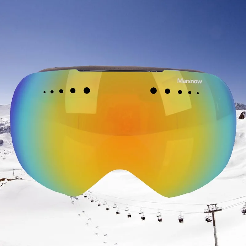 Double Lenses Winter Ski Goggles for Snowboard Snowmobile Women Men