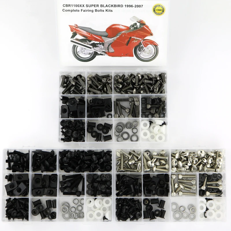 

For Honda CBR1100XX 1997-2007 Complete Full Fairing Bolts Kit Motorcycle Covering Complete Fairing Clips Screws Bolts Nuts Kit