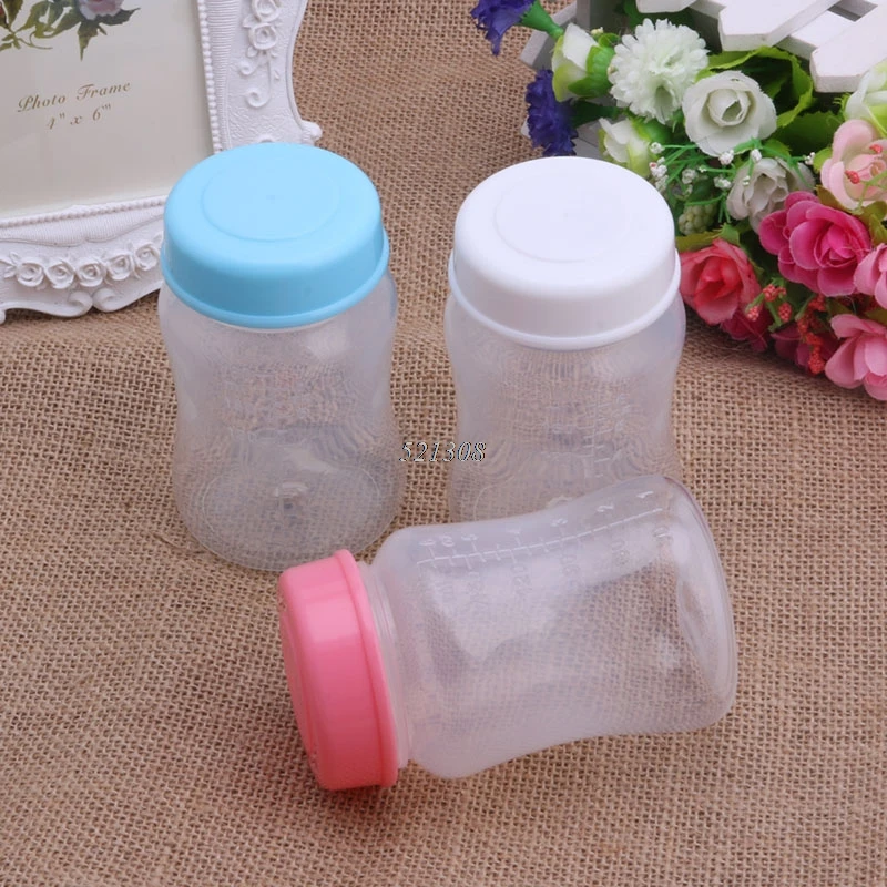 

180ML Breast Milk Collection Storage Wide Neck Bottles BPA Free Storage Bottle