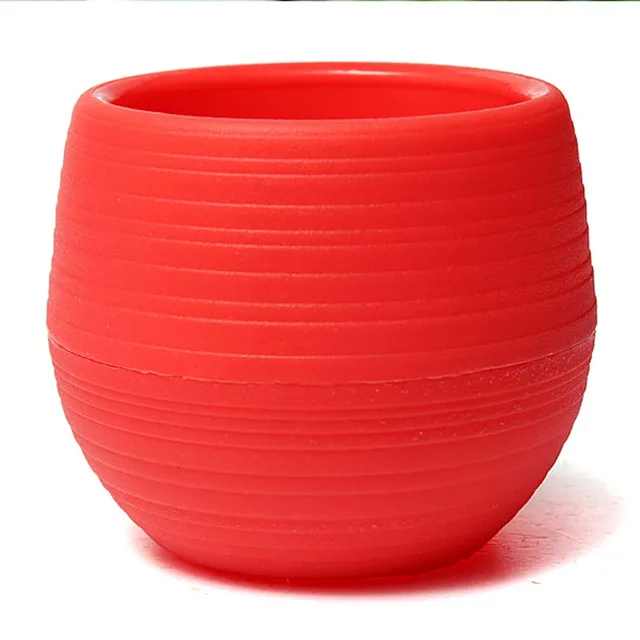 5PC Small Round Flower Pots Home Garden Office Decor Planter Plastic