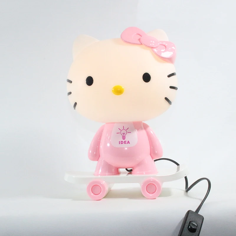 Современный мультфильм рисунок «Hello Kitty» кролик Творческий настольные лампы E14 220 В 2 цвета настольная лампа для кухни ресторана