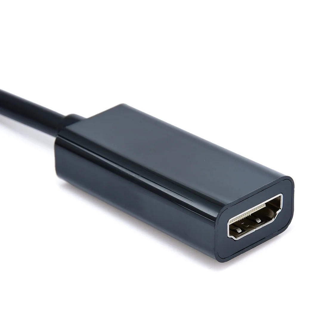 Mayitr 1pc 20cm 1080p High Quality Display Port to HDMI Cable Pro DP Male to HDMI Female Converter Cable for Lenovo Laptop TV