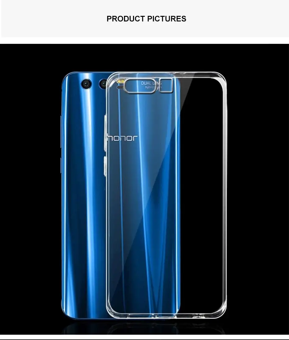 Mokoemi ультра тонкий прозрачный мягкий ТПУ 5,1" для huawei Honor 9 чехол для huawei Honor 9 чехол для телефона