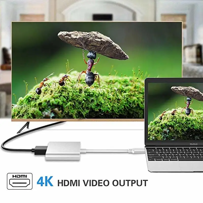 USB C концентратор к HDMI адаптер Тип C USB 3,1 хаб USB-C к USB3.0/HDMI/VGA/PD Зарядное устройство адаптер для нового Macbook pro Тип-c USB hub