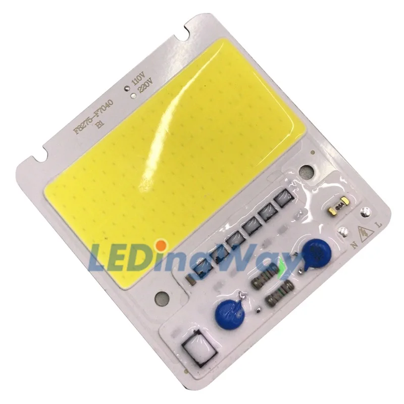 СВЕТОДИОДНЫЙ матричный диод Smart IC чип 50 Вт 100 Вт 150 Вт лампы высокой мощности для наружного прожектора 220 В 110 В AC белый теплый белый