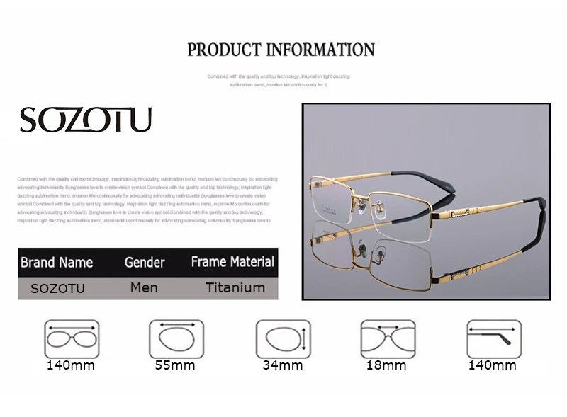 Оправа для очков из чистого титана, мужские очки по рецепту, компьютерные оптические прозрачные золотые оправы для очков, мужские очки YQ279
