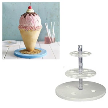 

Three-layer Cake Mould DIY Anti-Gravity Pouring Cake Stand Kit Party Wedding Cake Decoration Tool Stereo Waffle Cake Stand