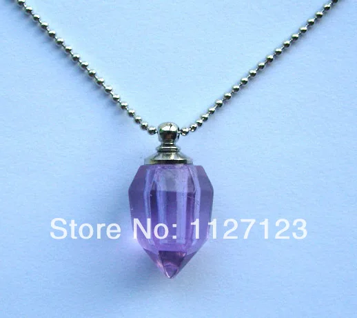 25pcs/lot purple bullet Rice vials pendants rice vial pendant perfume empty glass bottle spray bottl .. | Украшения и аксессуары