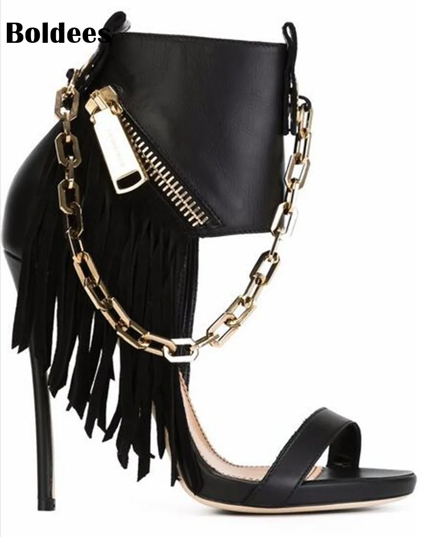 Красивые черные замшевые босоножки на высоком каблуке с кружевом ...