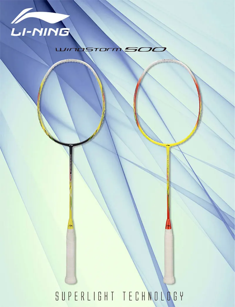 Li Ning WINDSTORM 500 Badminton Racket Light LiNing Single Sports