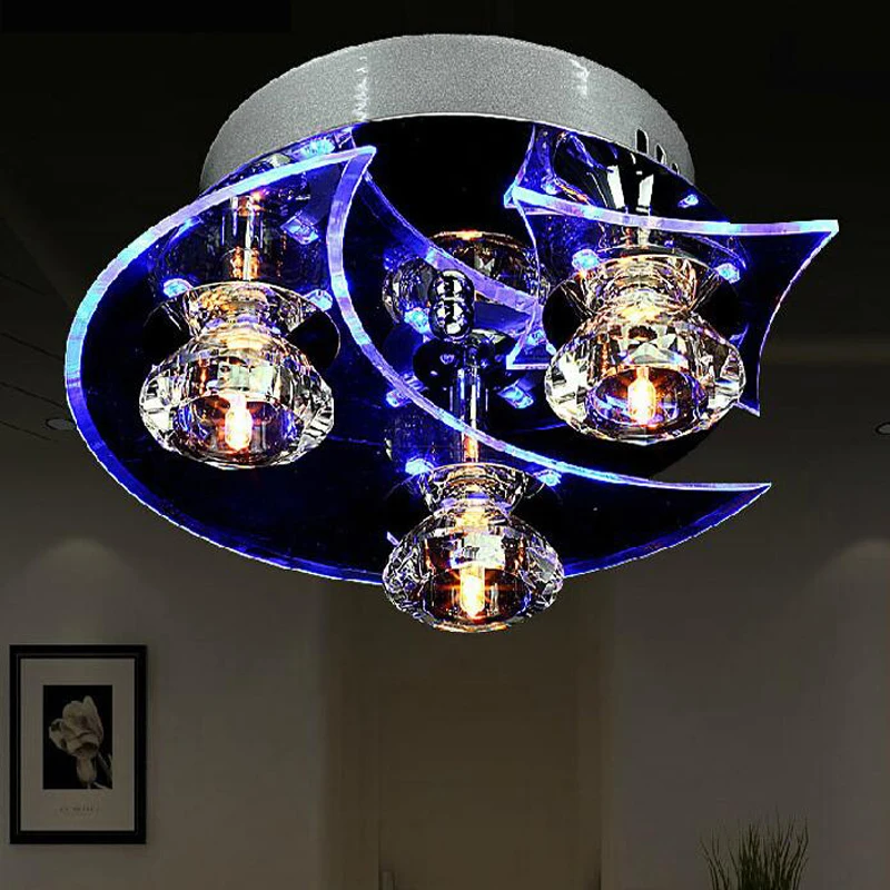 

Lighting creative dining room crystal lighting fashion bedroom lights personality moon led led aisle ceiling lights led lamps