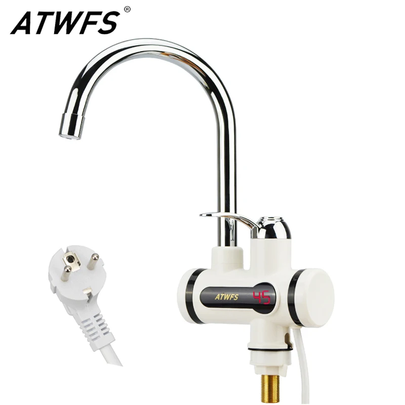 Prise de robinet de chauffe-eau /électrique instantan/ée de robinet deau chaude en acier inoxydable
