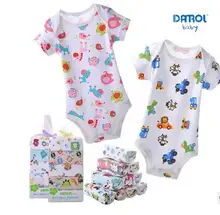2016 5pcs/lot 100%Cotton Baby Girl Romper Body Baby Clothing Branded Newborn Summer Boy Girl Jumpsuits Body Infantil Clothes