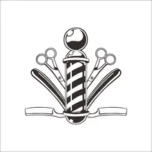 

Hombre Barber Shop pegatina tiempo nombre Chop bread Decal haircut posters vinilo Wall Art decalques Ventanas decoracion mural44