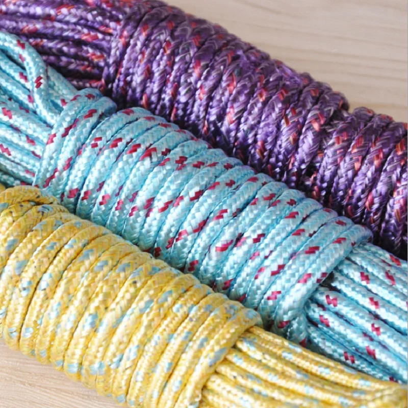 Дизайн 10 м разноцветная многофункциональная нейлоновая стиральная одежда леска Веревка 10 м вешалки и стеллажи GHMY