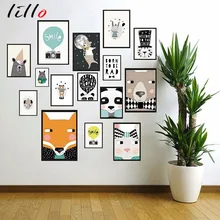 

Nordic modern minimalist cartoon children's room living room home decoration murals small fresh paintings painted coreless box p