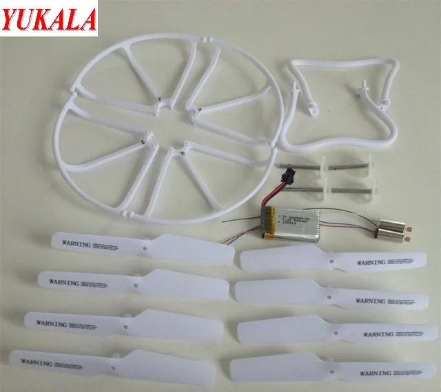 

YUKALA F183/ H8C 2.4G 4ch 6 Axis RC Quadcopter RC drone parts main motor*2+gears*4+propeller*8pcs+ battery*1 ect free shipping