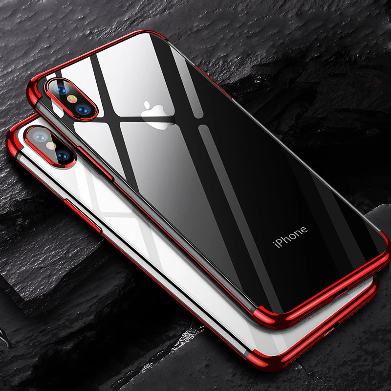 Умный Прозрачный чехол для IPhone 7 8 6 6S плюс X десять 10 7Plus 8Plus покрытие мягкие чехлы