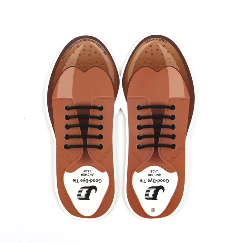 10pcslot Silicone Shoelaces For Leather Shoes Special Shoelace No Tie Shoe Laces For Men Business Lacing Shoes Rubber Shoelace (2)