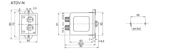 Zusen ATDV-YC 6 S/60 S/6 M/60 M двойное реле времени мульти диапазон переменный DC12V/24 V/36 V/AC110V/220 V/380 V