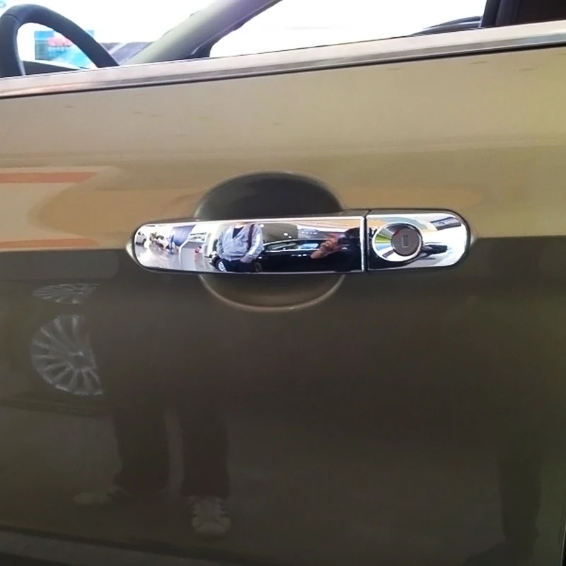 

Chrome Door Handle Cover Protector Overlay For Ford Kuga Escape 2013-2019 Without Keyless