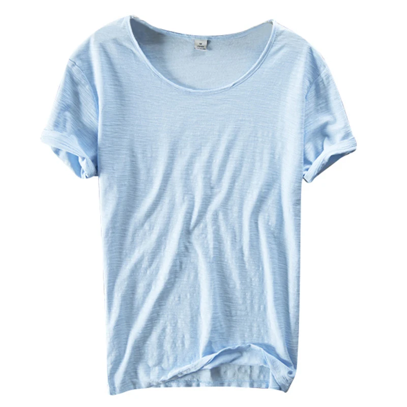 Womens V-Neck T Shirts Summer Short Sleeve Tops Casual Solid Color Tee