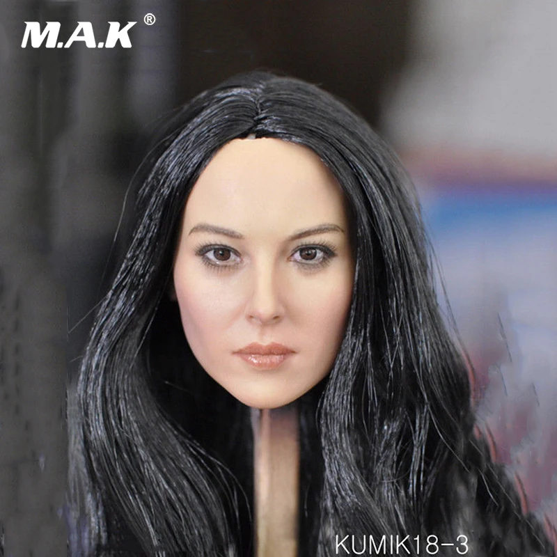 

1/6 Black Hair Girl zhang bo zhi Headplay Figure Head Model Female Cecilia Cheung Head Sculpt for 12" Action Figure Accessory