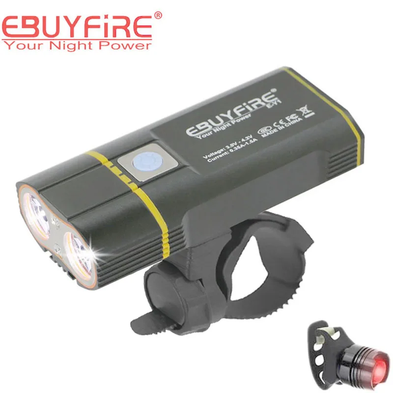 Top Meilan X1 Bicycle Bike Light Cycling LED Light German Certification USB Rechargeable Intelligent waterproof Lamp Accessories 14