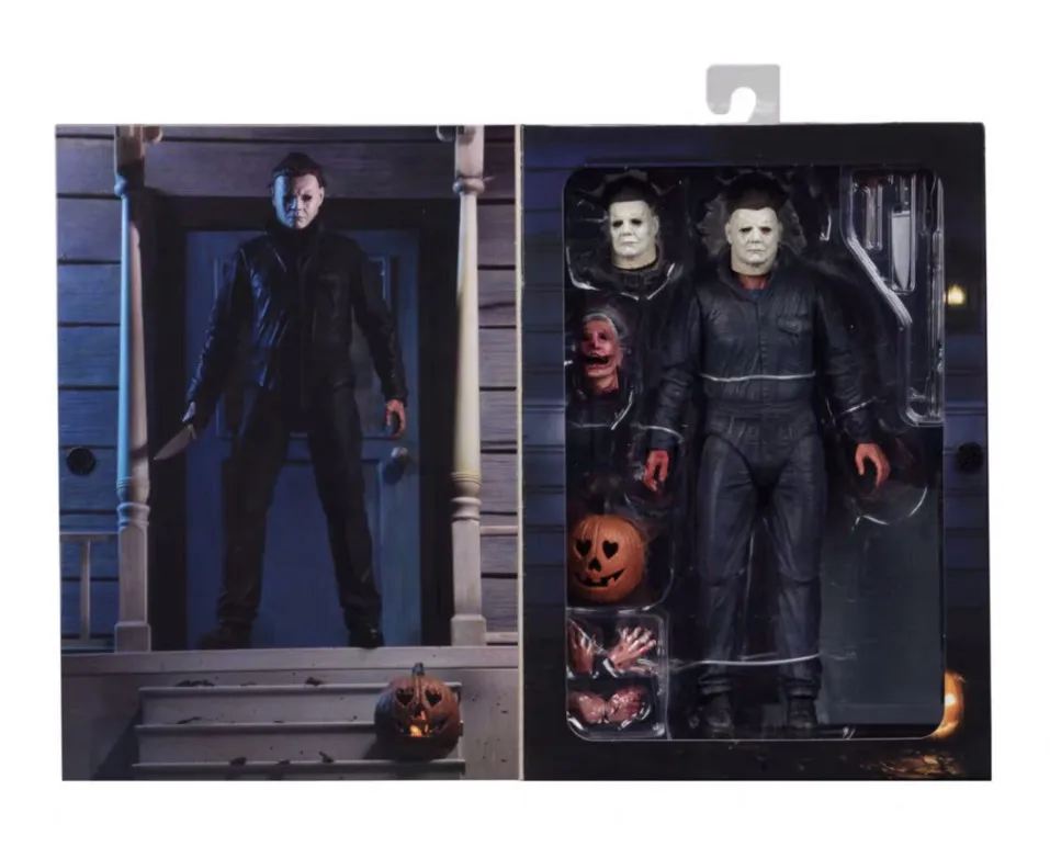 NECA Хэллоуин конечной Майкл Майерс Тыква с светодиодный светильник ПВХ фигурка